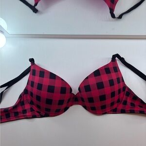 PINK Victoria's Secret plaid Bra
